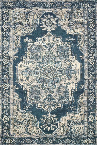 Loloi Rugs Mika Collection Rug in Dk Blue, Dk Blue - 10'6" x 13'9"