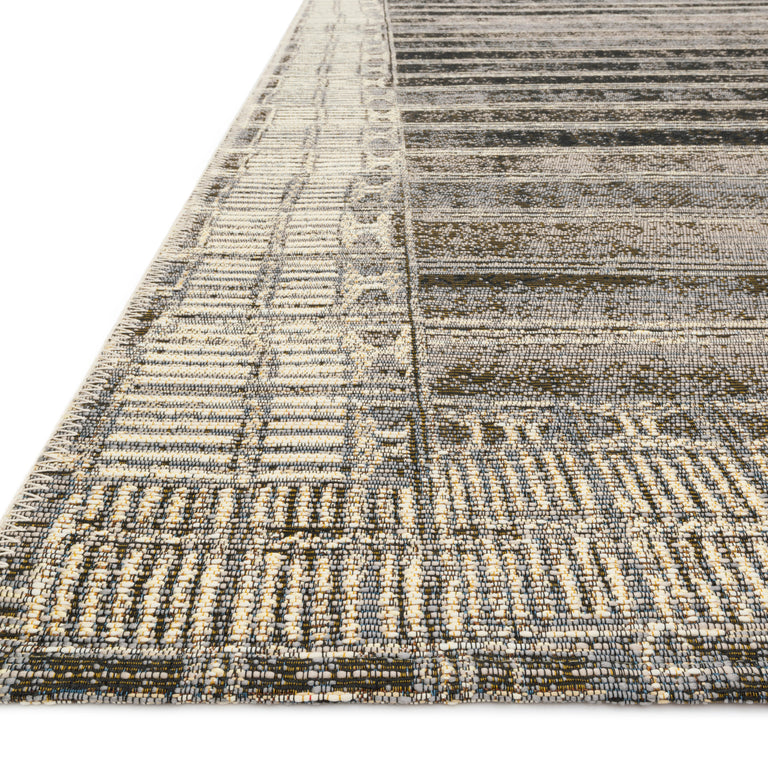 Loloi Rugs Mika Collection Rug in Charcoal, Ivory - 10'6" x 13'9"