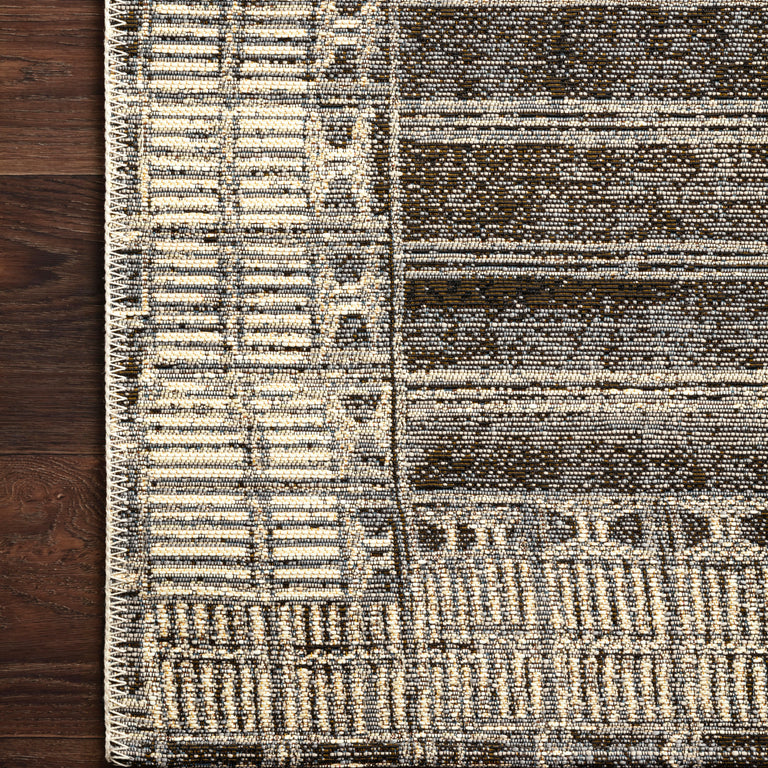 Loloi Rugs Mika Collection Rug in Charcoal, Ivory - 10'6" x 13'9"