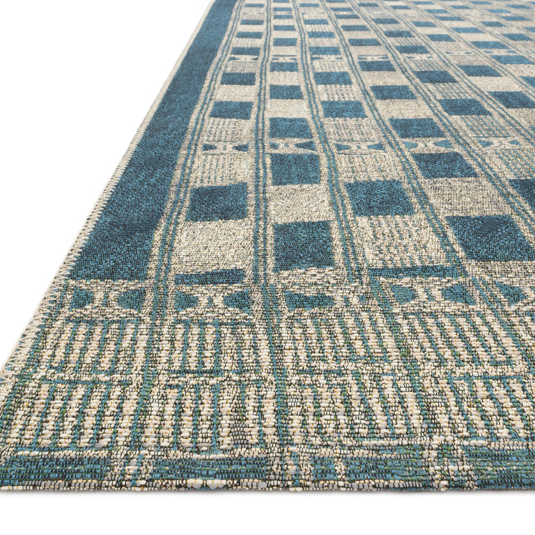Loloi Rugs Mika Collection Rug in Blue, Ivory - 10'6" x 13'9"