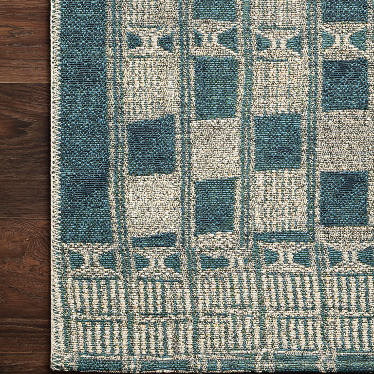 Loloi Rugs Mika Collection Rug in Blue, Ivory - 10'6" x 13'9"