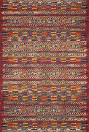 Loloi Rugs Mika Collection Rug in Red, Multi - 10'6" x 13'9"