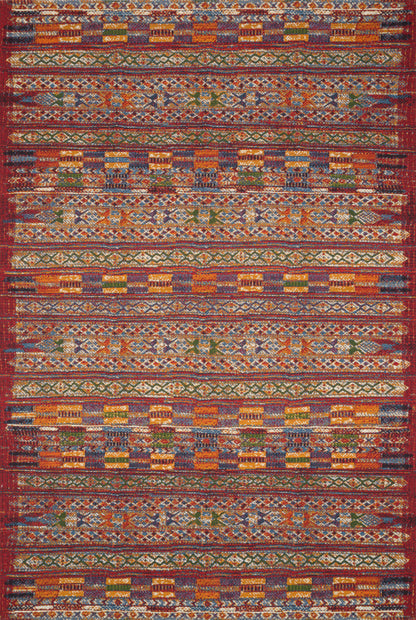 Loloi Rugs Mika Collection Rug in Red, Multi - 10'6" x 13'9"