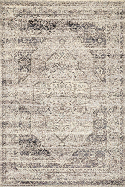 Loloi Rugs Mika Collection Rug in Stone, Ivory - 10'6" x 13'9"