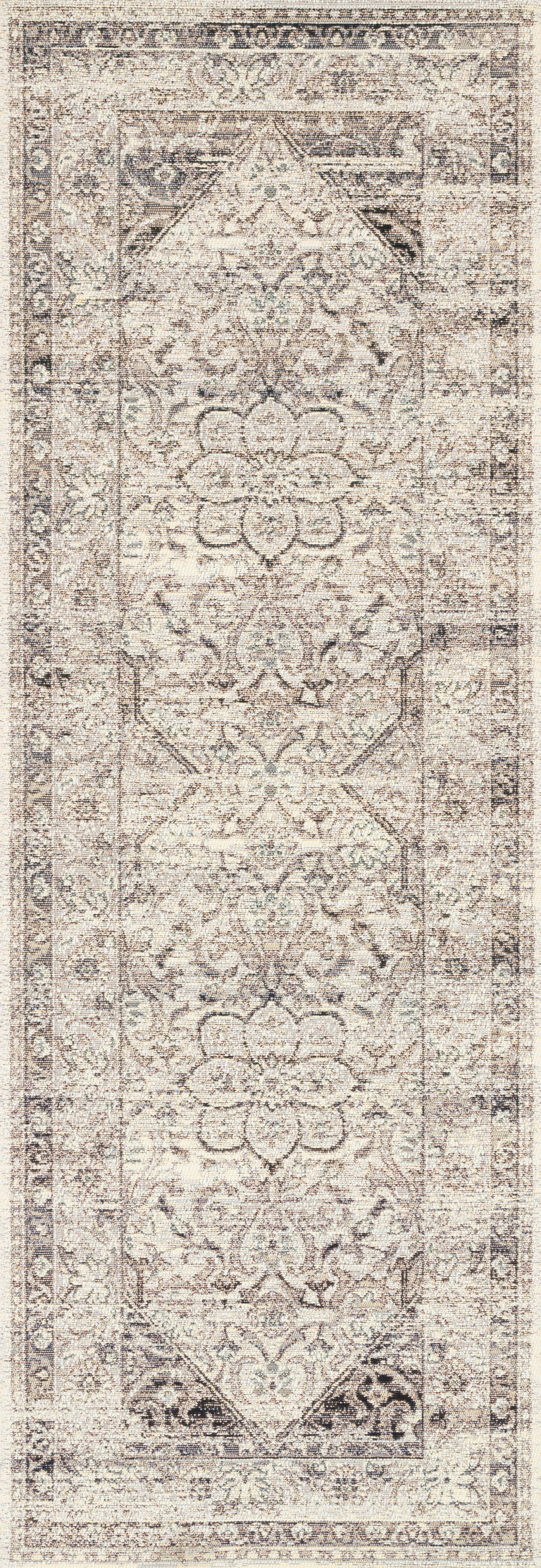 Loloi Rugs Mika Collection Rug in Stone, Ivory - 10'6" x 13'9"