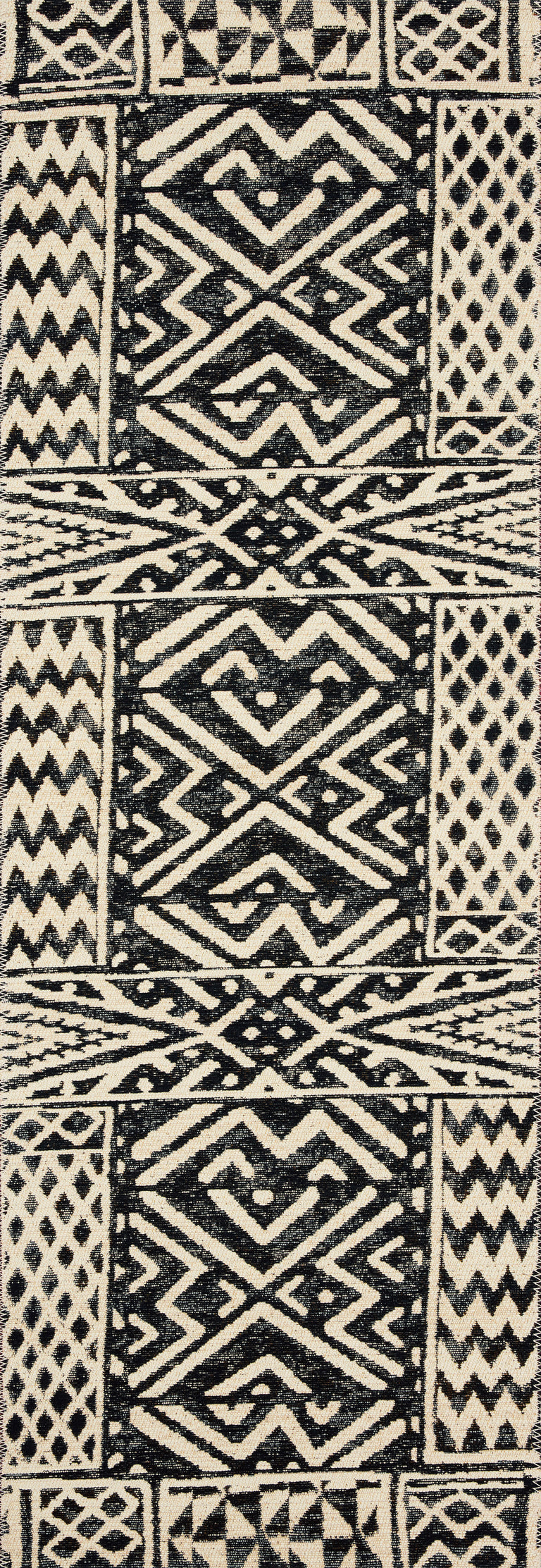 Loloi Rugs Mika Collection Rug in Ivory, Black - 10'6" x 13'9"