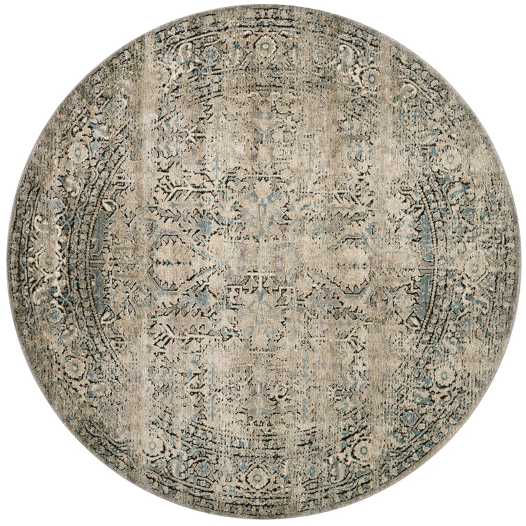 Loloi Rugs Millennium Collection Rug in Grey, Stone - 7'7" x 7'7"