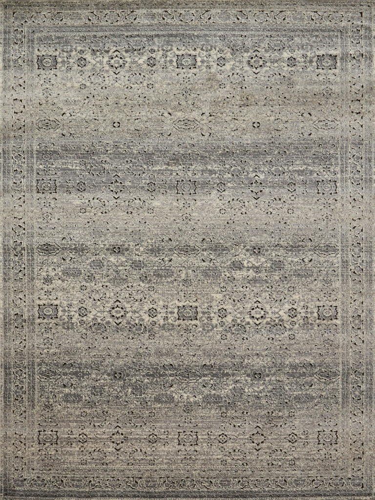 Loloi Rugs Millennium Collection Rug in Grey, Charcoal - 7'7" x 7'7"