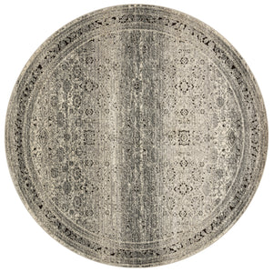 Loloi Rugs Millennium Collection Rug in Grey, Charcoal - 7'7" x 7'7"