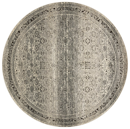 Loloi Rugs Millennium Collection Rug in Grey, Charcoal - 7'7" x 7'7"
