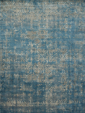 Loloi Rugs Millennium Collection Rug in Blue, Taupe - 7'7" x 7'7"