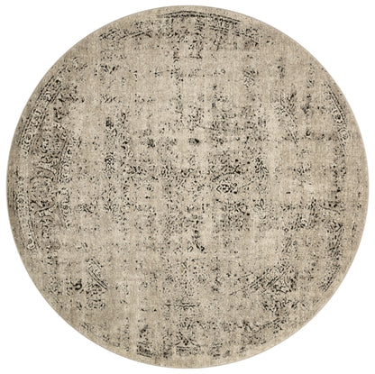 Loloi Rugs Millennium Collection Rug in Stone, Charcoal - 7'7" x 7'7"