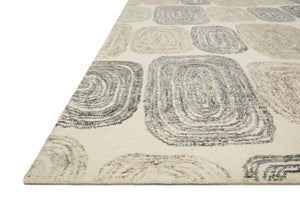 Loloi Rugs Milo Collection Rug in Dk. Grey, Neutral - 11'6" x 15'