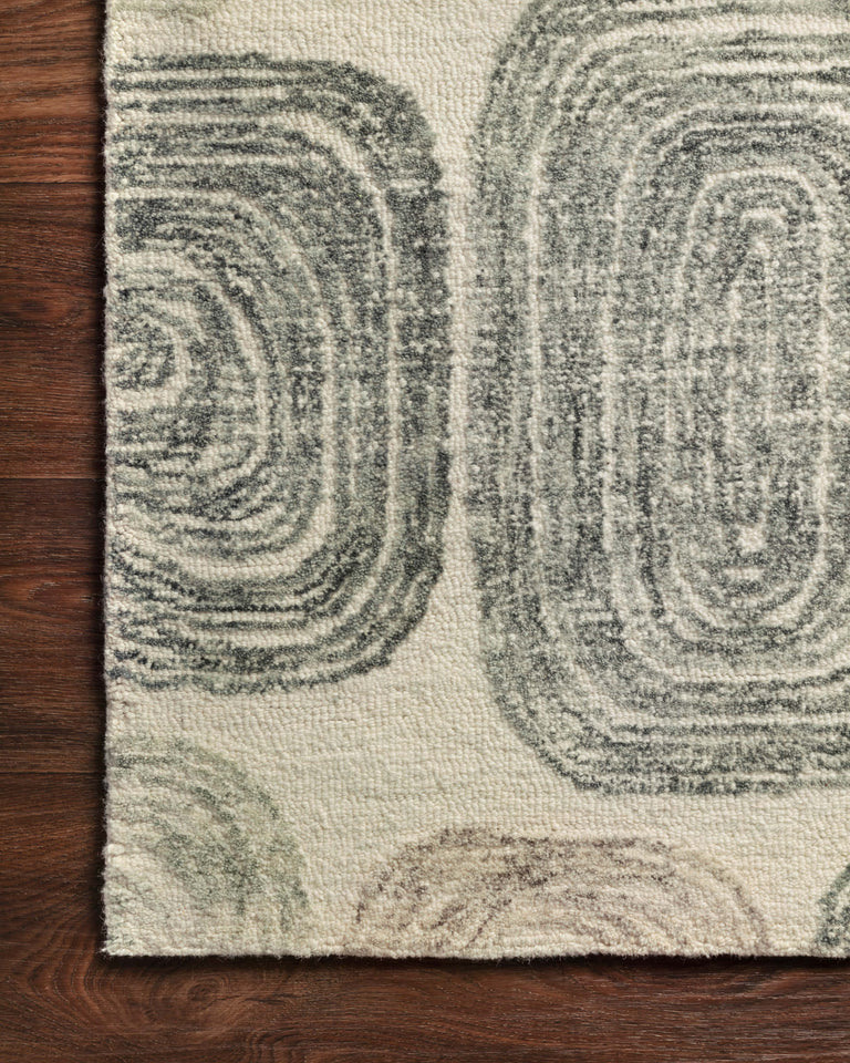 Loloi Rugs Milo Collection Rug in Dk. Grey, Neutral - 7'9" x 9'9"
