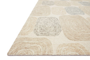 Loloi Rugs Milo Collection Rug in Teal, Neutral - 7'9" x 9'9"