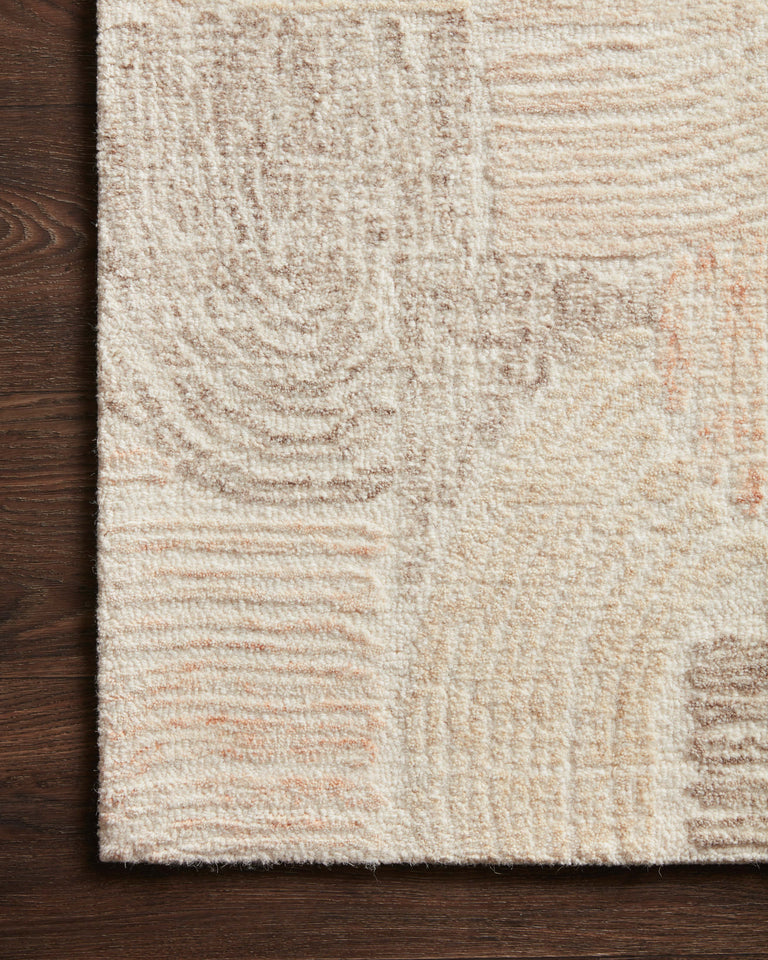 Loloi Rugs Milo Collection Rug in Peach, Pebble - 9'3" x 13'