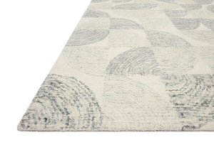 Loloi Rugs Milo Collection Rug in Slate, Denim - 7'9" x 9'9"