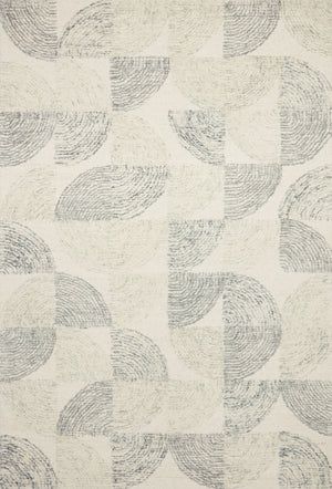 Loloi Rugs Milo Collection Rug in Slate, Denim - 7'9" x 9'9"