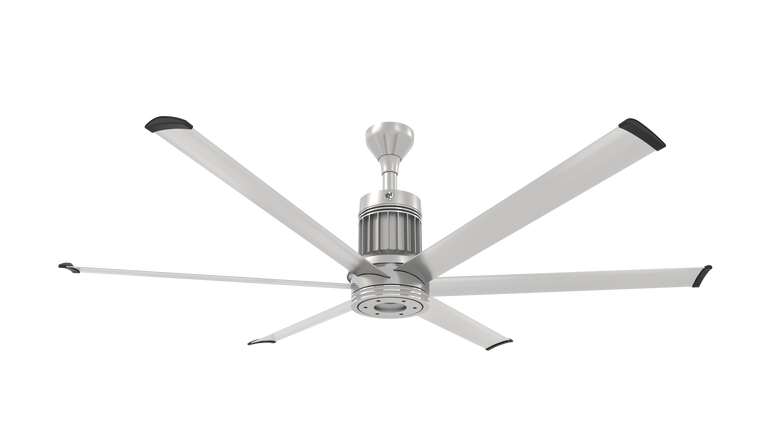 Big Ass Fans i6 72" Ceiling Fan in Brushed Aluminum, Downrod 6", Indoors