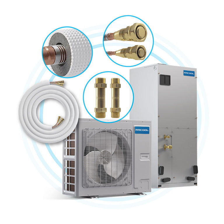 MRCOOL 15 ft. Pre-Charged 3/8 x 3/4 No-Vac Quick Connect Line Set fo –  Premium Home Source