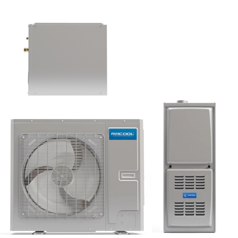 MRCOOL 2-3 Ton Central Air Conditioner and 80% AFUE, 88K BTU Gas Furnace Split System - Upflow or Horizontal