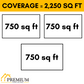 MRCOOL DIY Mini Split - 54,000 BTU 3 Zone Ceiling Cassette Ductless Air Conditioner and Heat Pump with 16 ft. Install Kit, DIYM348HPC02C00