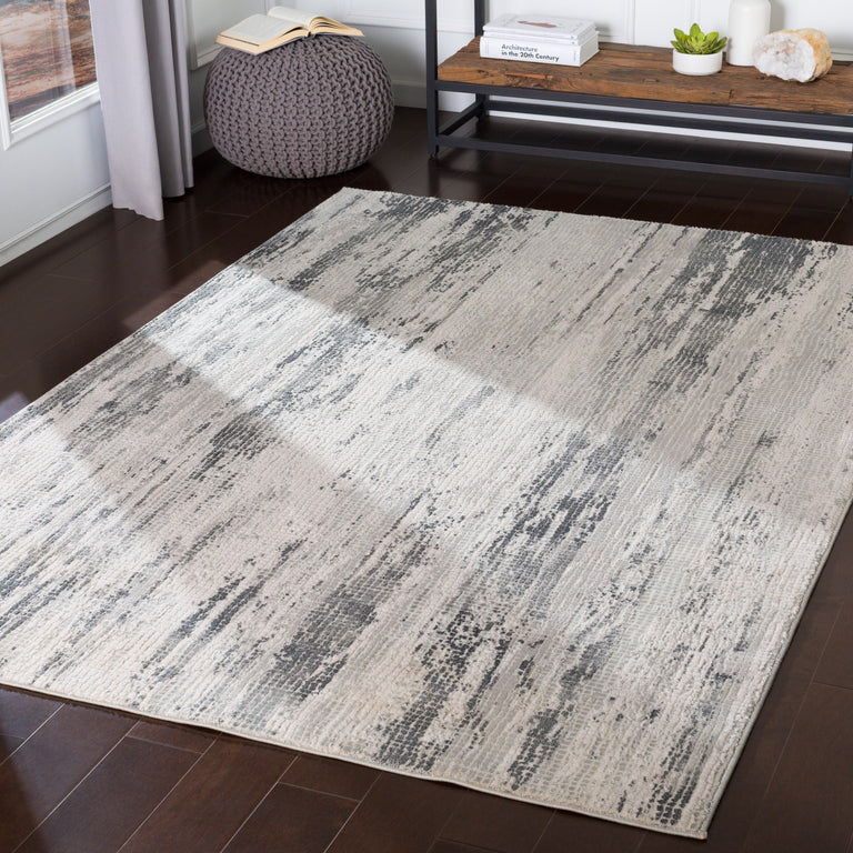Surya Aisha Modern Rug - 2.6 x 8 feet, Medium Gray, AIS2304-2777