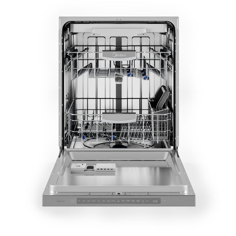 Midea 24 Inch Built-In Dishwasher in Stainless Steel, MDT24P5AST