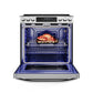 Midea 30 In. Slide-In Electric Range 6.3 cu. ft. Self-Cleaning Oven in Stainless Steel, MES30S4AST