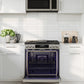 Midea 30 In. Slide-In Gas Range with 5 Burners and 6.1 cu. ft. Self-Cleaning Oven in Stainless Steel, MGS30S4AST