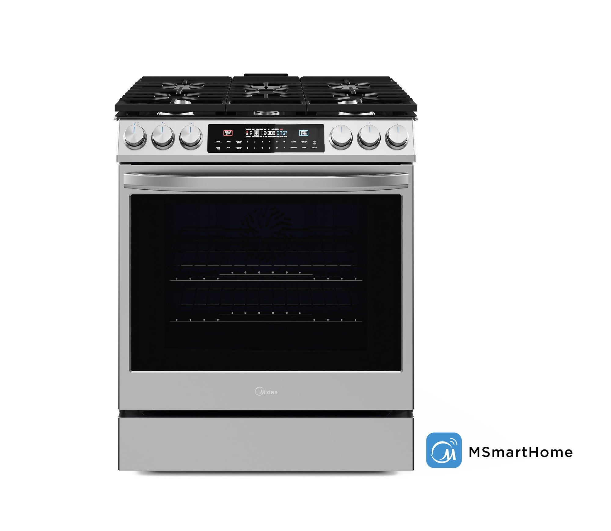 Midea 30 In. Slide-In Gas Range with 6.1 cu. ft. Self-Cleaning Oven in –  Premium Home Source