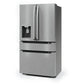 Midea 36 In. Counter Depth Refrigerator with Water Dispenser, Ice Maker, MRQ22D7AST