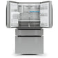 Midea 36 In. Counter Depth Refrigerator with Water Dispenser, Ice Maker, MRQ22D7AST