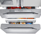 Midea 36 In. Counter Depth Refrigerator with Water Dispenser, Ice Maker, MRQ22D7AST