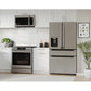 Midea 36 In. Counter Depth Refrigerator with Water Dispenser, Ice Maker, MRQ22D7AST