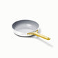 Caraway Mini Duo Cookware Set in White with Gold Handles