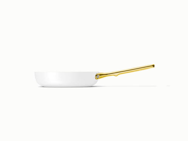 Caraway Mini Duo Cookware Set in White with Gold Handles Premium Home