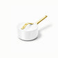 Caraway Mini Duo Cookware Set in White with Gold Handles