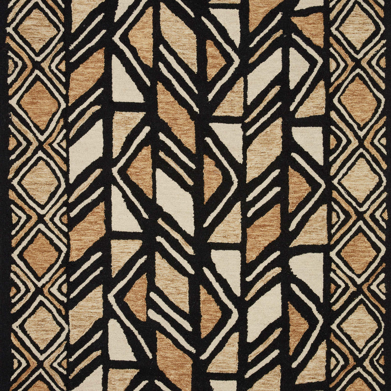 Loloi Rugs Nala Collection Rug in Black, Beige - 8'6" x 12'