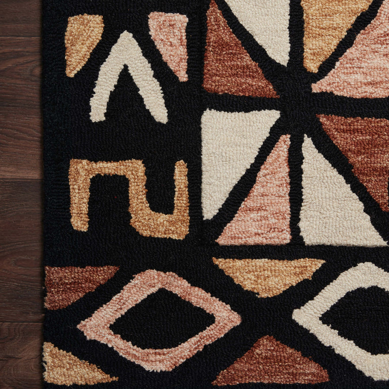 Loloi Rugs Nala Collection Rug in Spice, Black - 8'6" x 12'