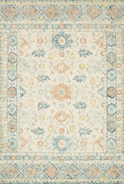 Loloi Rugs Norabel Collection Rug in Ivory, Multi - 9'3" x 13'