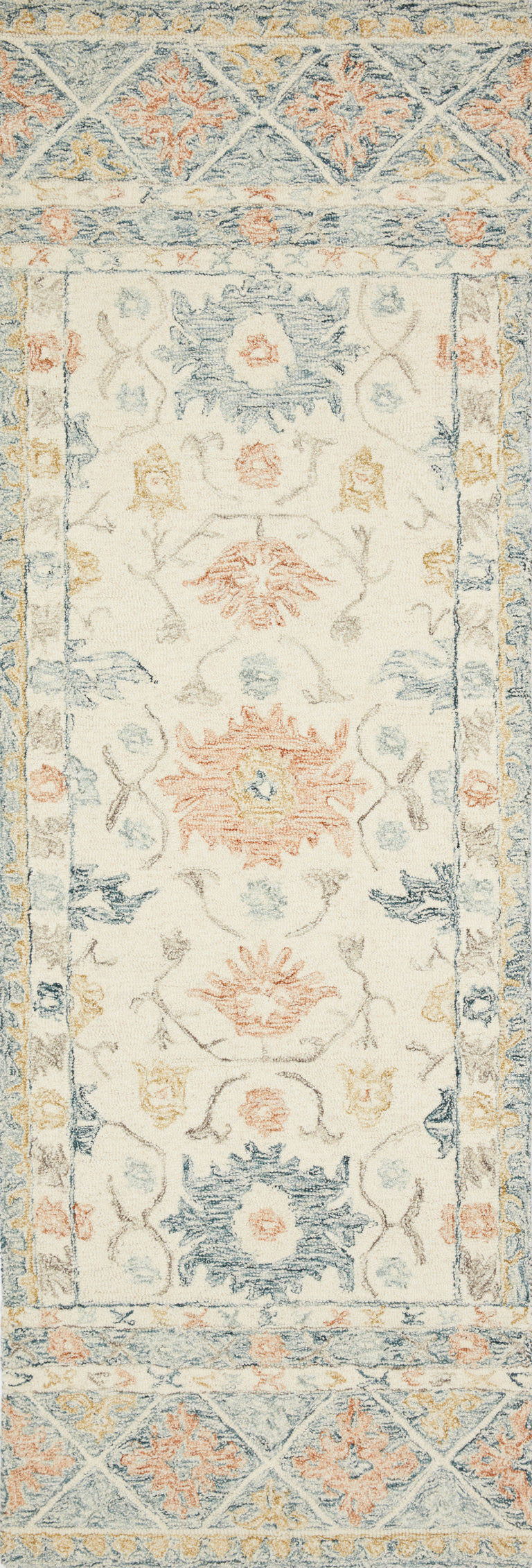 Loloi Rugs Norabel Collection Rug in Ivory, Multi - 8'6" x 12'