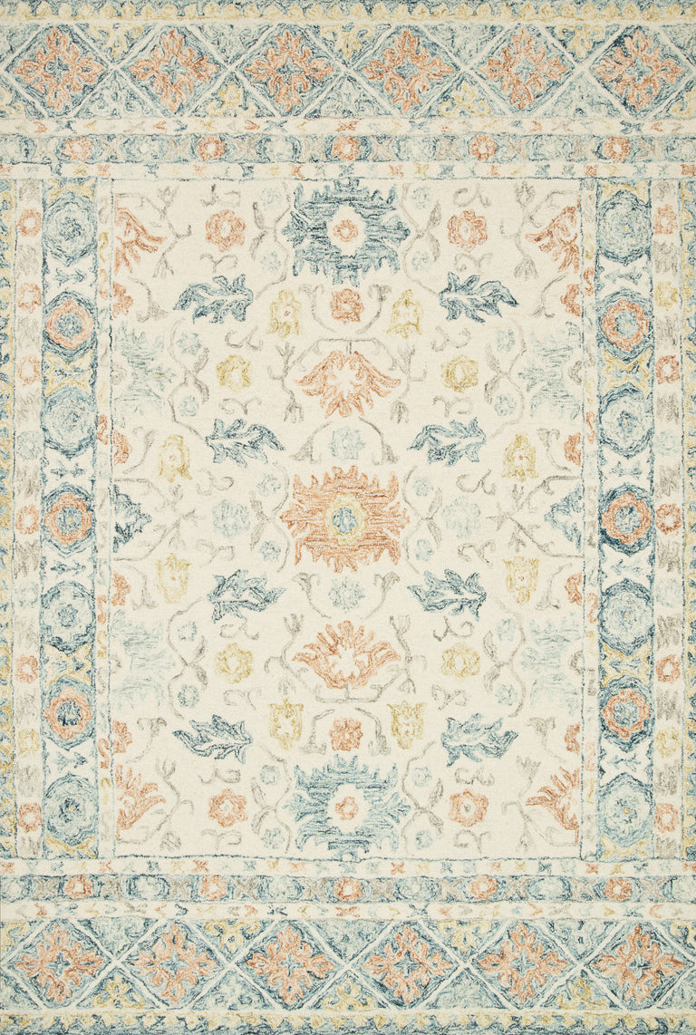 Loloi Rugs Norabel Collection Rug in Ivory, Multi - 8'6" x 12'