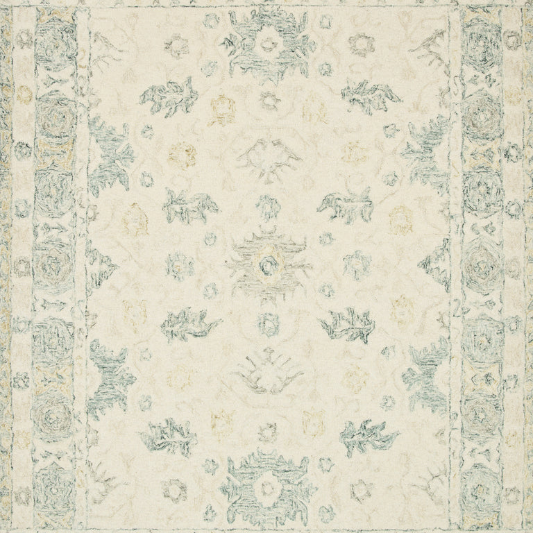 Loloi Rugs Norabel Collection Rug in Ivory, Slate - 9'3" x 13'