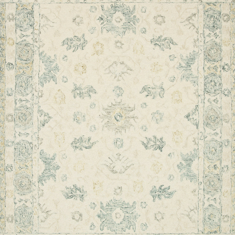 Loloi Rugs Norabel Collection Rug in Ivory, Slate - 9'3" x 13'
