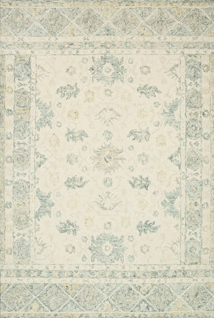 Loloi Rugs Norabel Collection Rug in Ivory, Slate - 9'3" x 13'