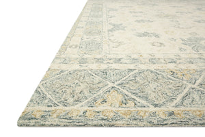Loloi Rugs Norabel Collection Rug in Ivory, Slate - 9'3" x 13'