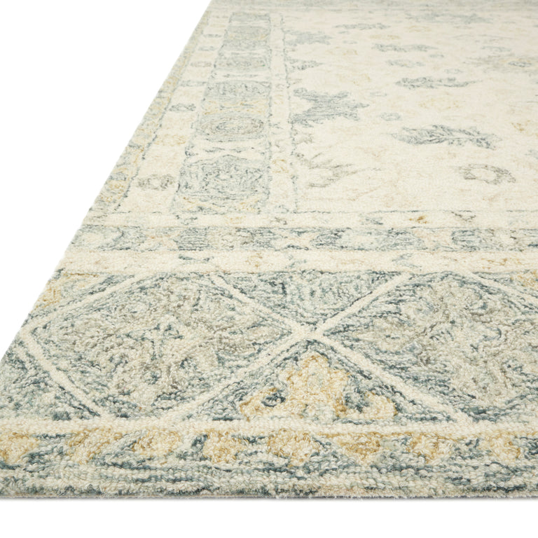 Loloi Rugs Norabel Collection Rug in Ivory, Slate - 8'6" x 12'