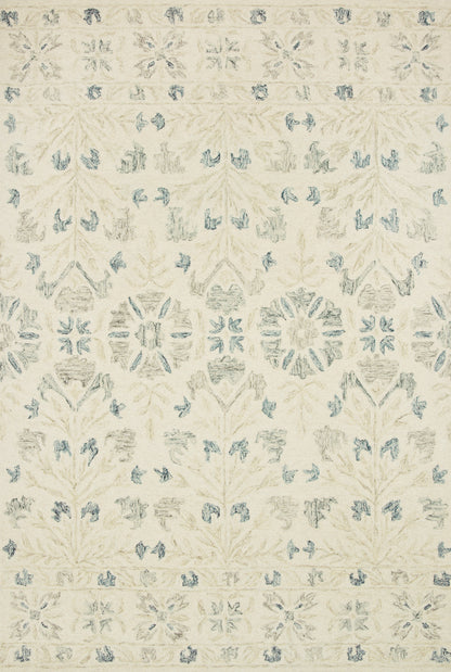 Loloi Rugs Norabel Collection Rug in Ivory, Grey - 8'6" x 12'