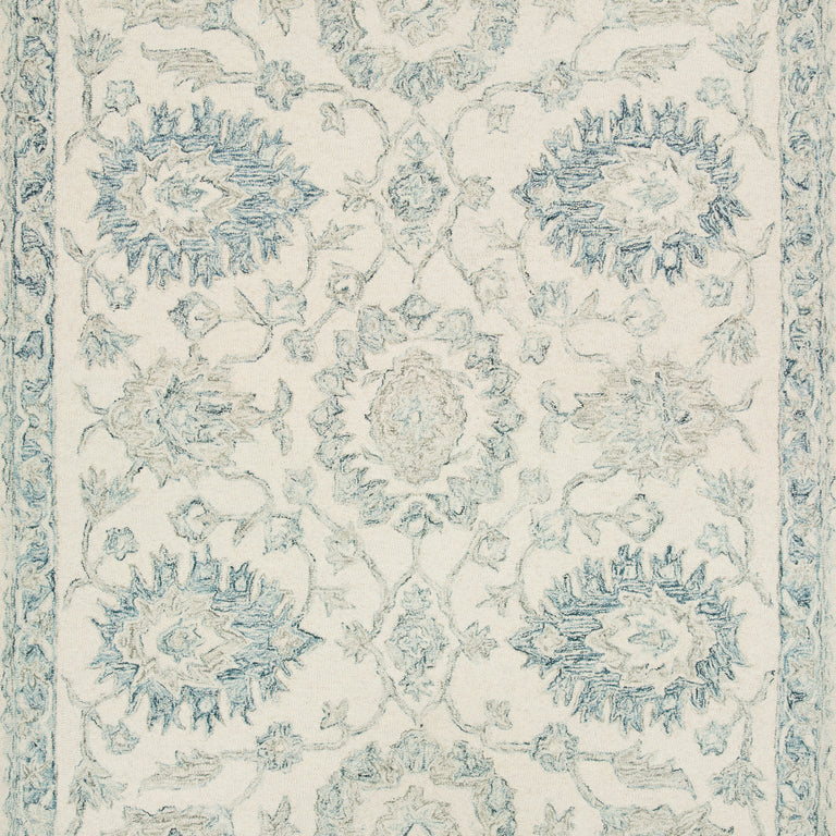 Loloi Rugs Norabel Collection Rug in Ivory, Blue - 9'3" x 13'